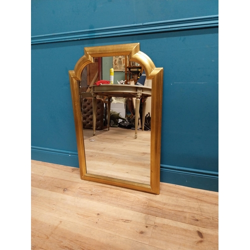 224 - Good quality French gilt wall mirror. {95 cm H x 61 cm W}.