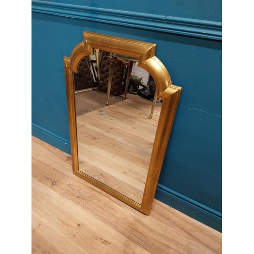 224 - Good quality French gilt wall mirror. {95 cm H x 61 cm W}.