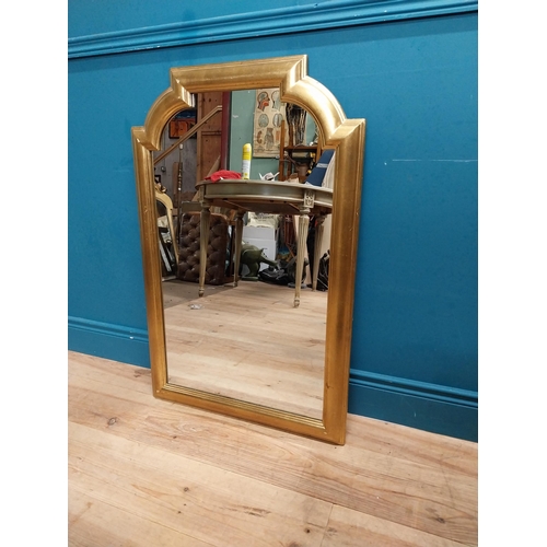 224 - Good quality French gilt wall mirror. {95 cm H x 61 cm W}.