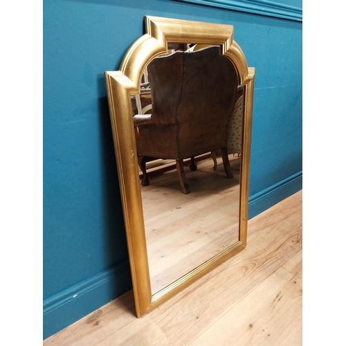 224 - Good quality French gilt wall mirror. {95 cm H x 61 cm W}.