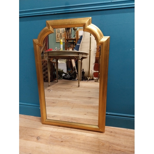 225 - Good quality French gilt wall mirror. {95 cm H x 61 cm W}.