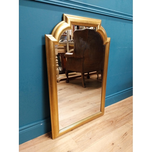 225 - Good quality French gilt wall mirror. {95 cm H x 61 cm W}.