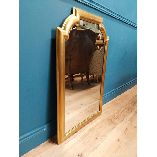 225 - Good quality French gilt wall mirror. {95 cm H x 61 cm W}.