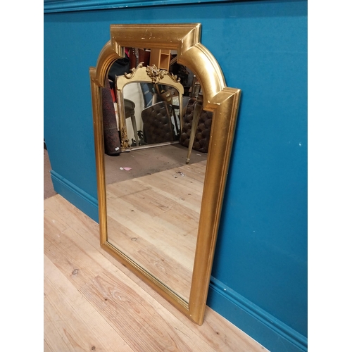 225 - Good quality French gilt wall mirror. {95 cm H x 61 cm W}.