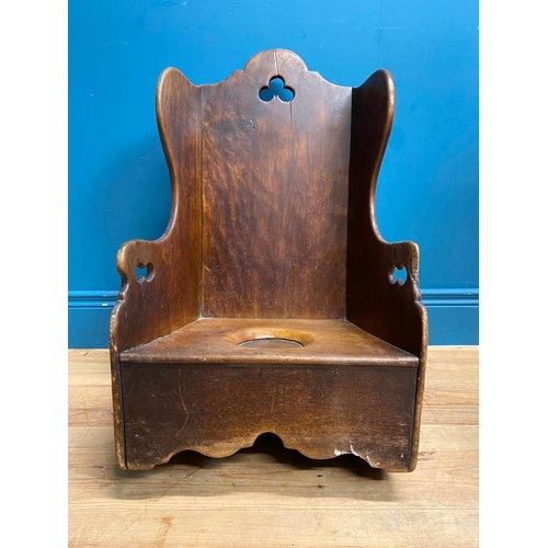 232 - 19th C. mahogany Child's rocking chair. {66 cm H x 40 cm W x 40 cm D}.