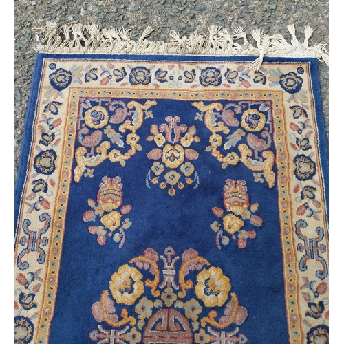 242 - Oriental carpet square. {172 cm H x 84 cm W}.