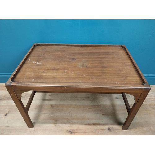 263 - Mahogany coffee table in the Georgian style. {53 cm H x 56 cm W x 56 cm D}.