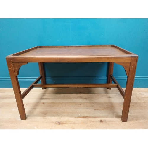 263 - Mahogany coffee table in the Georgian style. {53 cm H x 56 cm W x 56 cm D}.