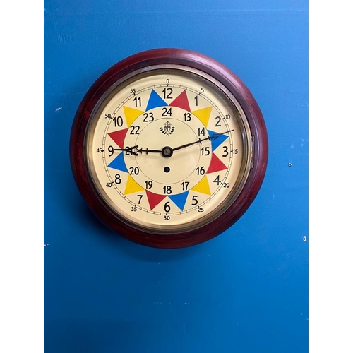 281 - RAF operations room sector clock. {33 cm Dia. x 14 cm D}.