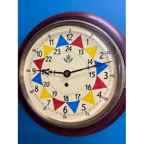 281 - RAF operations room sector clock. {33 cm Dia. x 14 cm D}.