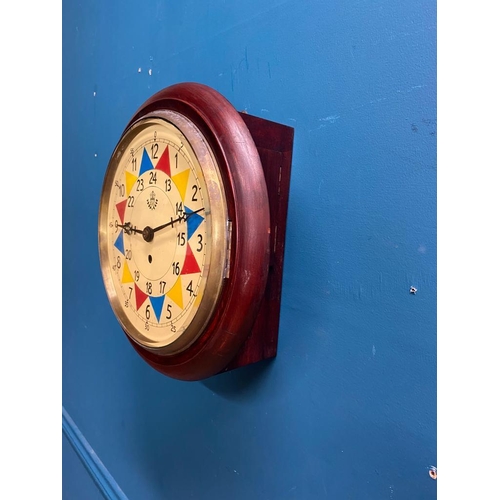 281 - RAF operations room sector clock. {33 cm Dia. x 14 cm D}.