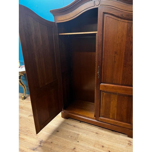 30 - French mahogany wardrobe in the Victorian style {207cm H x 153cm W x 59cm D}