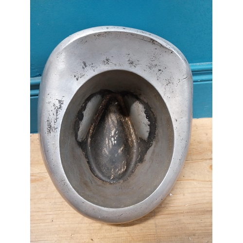 341 - Rare alloy Hat mould. {25 cm H x 24 cm W x 30 cm D}