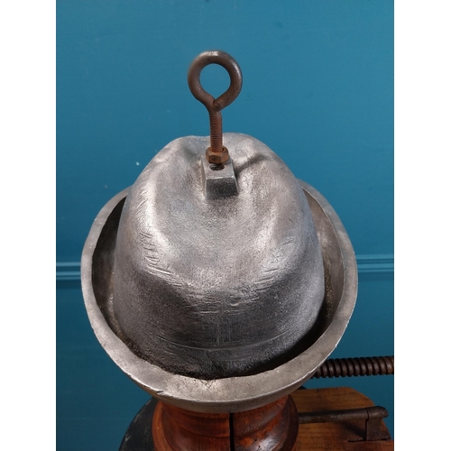 341 - Rare alloy Hat mould. {25 cm H x 24 cm W x 30 cm D}