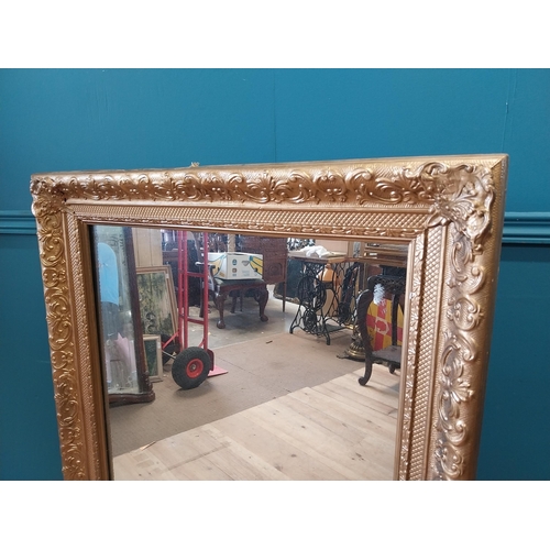 363 - 19th C. giltwood wall mirror. {110 cm H x 78 cm W}.