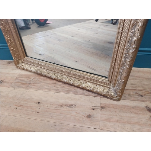 363 - 19th C. giltwood wall mirror. {110 cm H x 78 cm W}.