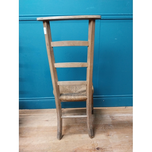 404 - Pair of pine sugan chairs. {92 cm H x 40 cm W x 38 cm W}.