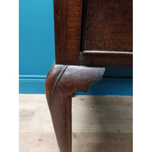 518 - 18th C. Irish oak side table with single long drawer in frieze. {71 cm H x 102 cm W x 54 cm D}.