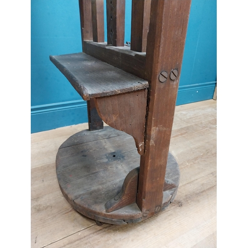 521 - Early 20th C. pine Architect's desk. {140 cm H x 50 cm W x 60 cm D}.