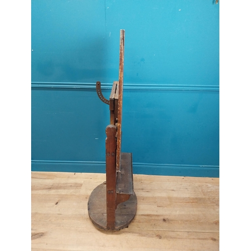 521 - Early 20th C. pine Architect's desk. {140 cm H x 50 cm W x 60 cm D}.