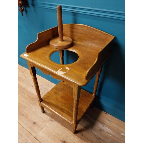 609 - 19th C. scumbled pine washstand. {89 cm H x 52 cm W x 57 cm D}.