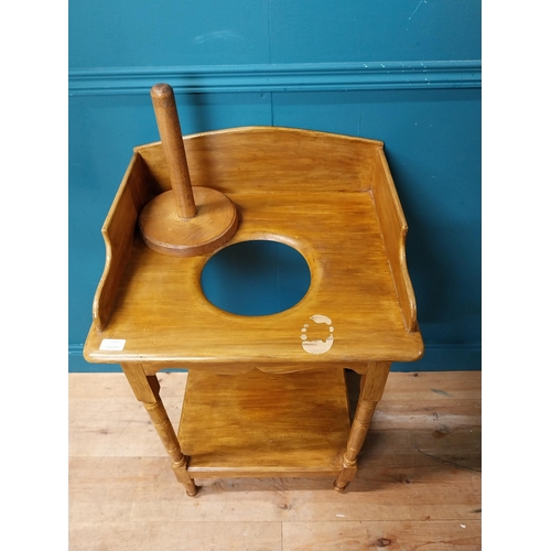 609 - 19th C. scumbled pine washstand. {89 cm H x 52 cm W x 57 cm D}.