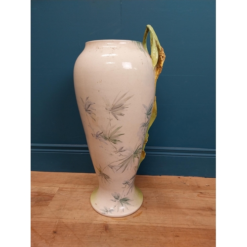 623 - Decorative ceramic vase. {64 cm H x 34 cm Dia.}.