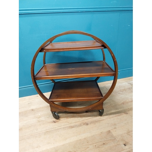 629 - 1950's mahogany cocktail bar. {78 cm H x 70 cm W x 43 cm D}