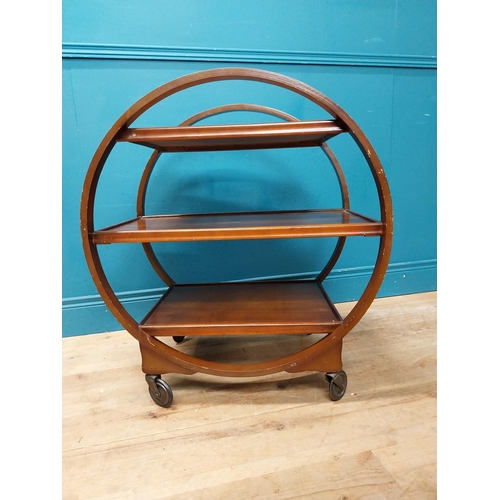 629 - 1950's mahogany cocktail bar. {78 cm H x 70 cm W x 43 cm D}