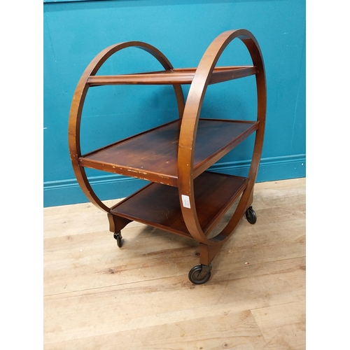 629 - 1950's mahogany cocktail bar. {78 cm H x 70 cm W x 43 cm D}