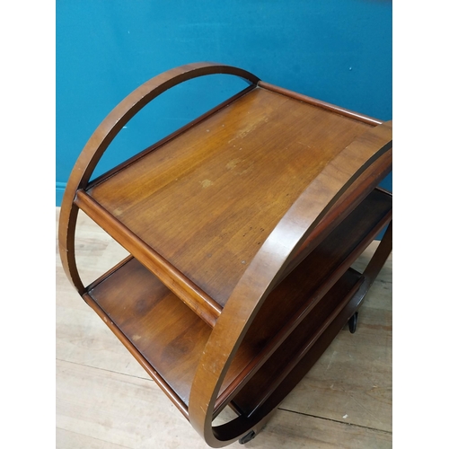 629 - 1950's mahogany cocktail bar. {78 cm H x 70 cm W x 43 cm D}