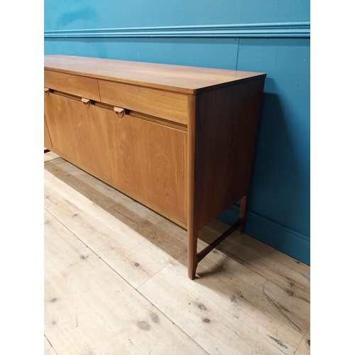 68 - Mid century teak sideboard {84cm H x 185cm W x 46cm D}