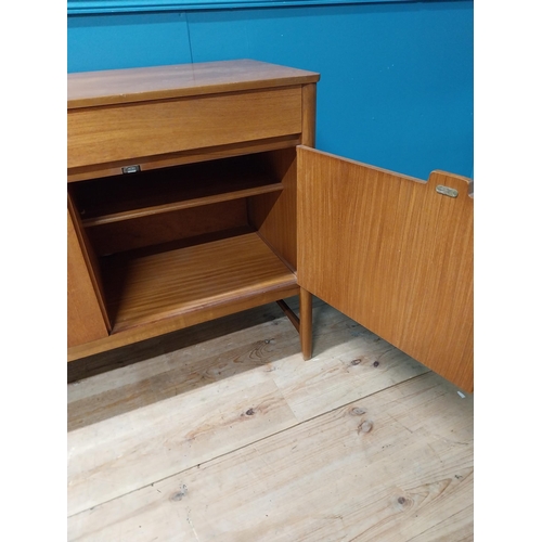 68 - Mid century teak sideboard {84cm H x 185cm W x 46cm D}