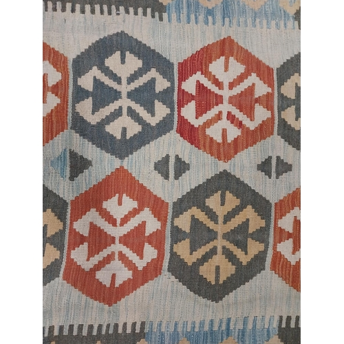 75 - Decorative Kilim carpet. {210 cm H x 148 cm W}.