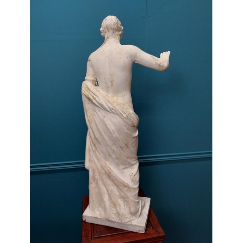 82 - Early 20th C. plaster statue of Venus {89 cm H x 41 cm W x 34 cm D}.