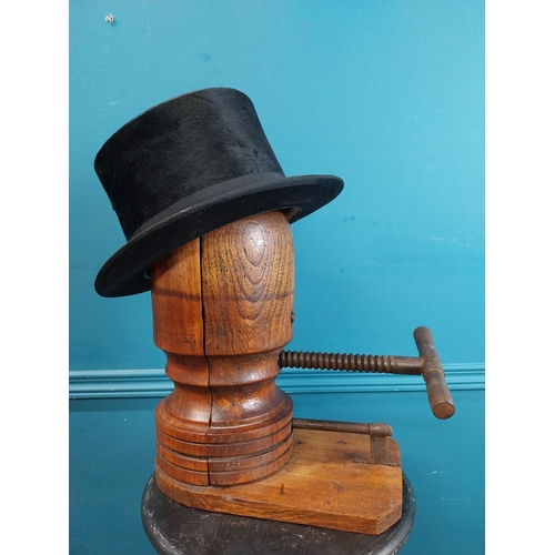 349 - Early 20th C. wooden hat stretcher. {22 cm H x 34 cm W x 15 cm D}.