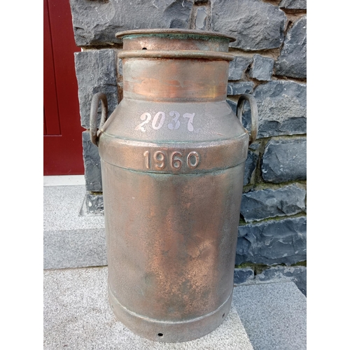 473 - Brass milk churn {H 56cm x Dia 30cm } (NOT AVAILABLE TO VIEW IN PERSON)