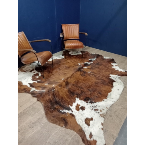 601 - Cowskin rug {W 230cm x D 207cm} (NOT AVAILABLE TO VIEW IN PERSON)