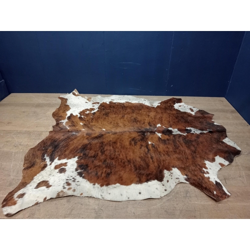 601 - Cowskin rug {W 230cm x D 207cm} (NOT AVAILABLE TO VIEW IN PERSON)