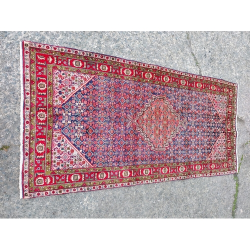 274A - Good quality decorative Persian carpet square {300cm W x 145cm L} (not available to view in person).