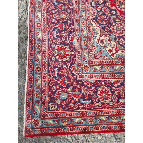 573A - Good quality decorative Persian carpet square {385cm W x 290cm L} (not available to view in person).