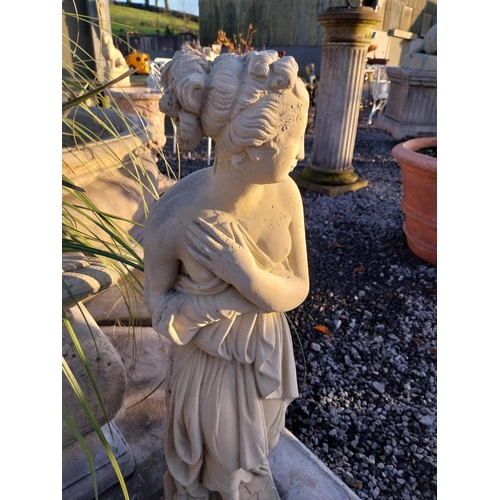 744 - Composition statue of Venus {78cm H x 22cm W x 23cm D}