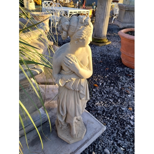 744 - Composition statue of Venus {78cm H x 22cm W x 23cm D}