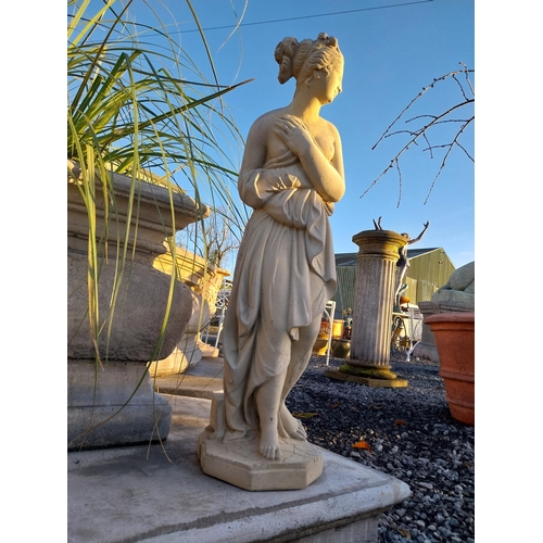 744 - Composition statue of Venus {78cm H x 22cm W x 23cm D}