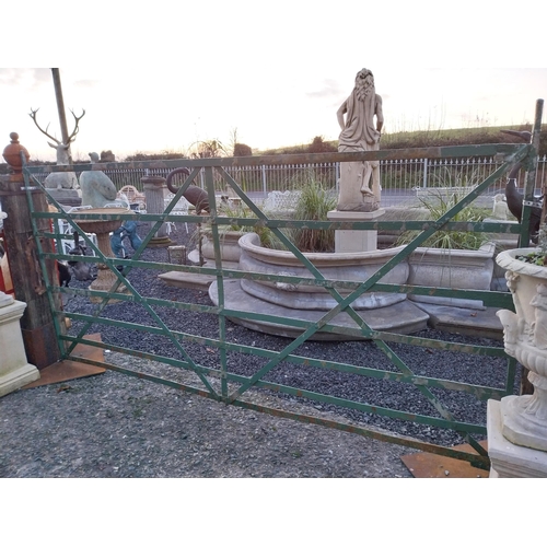 753 - 19th C wrought iron field gate {158cm H x 279cm W}