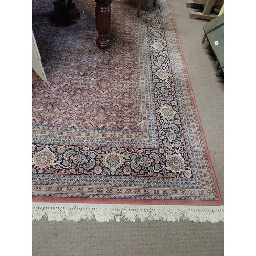 611 - Persian carpet square {400 cm L x 300 cm W}.