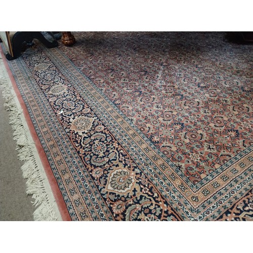 611 - Persian carpet square {400 cm L x 300 cm W}.