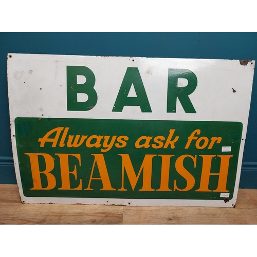 399 - Always Ask For Beamish enamel advertising sign. {61 cm H x 92 cm W}.