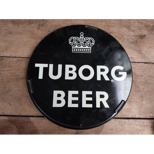 101 - Tuborg Beer and Benson and Hedges tinplate advertising trays.