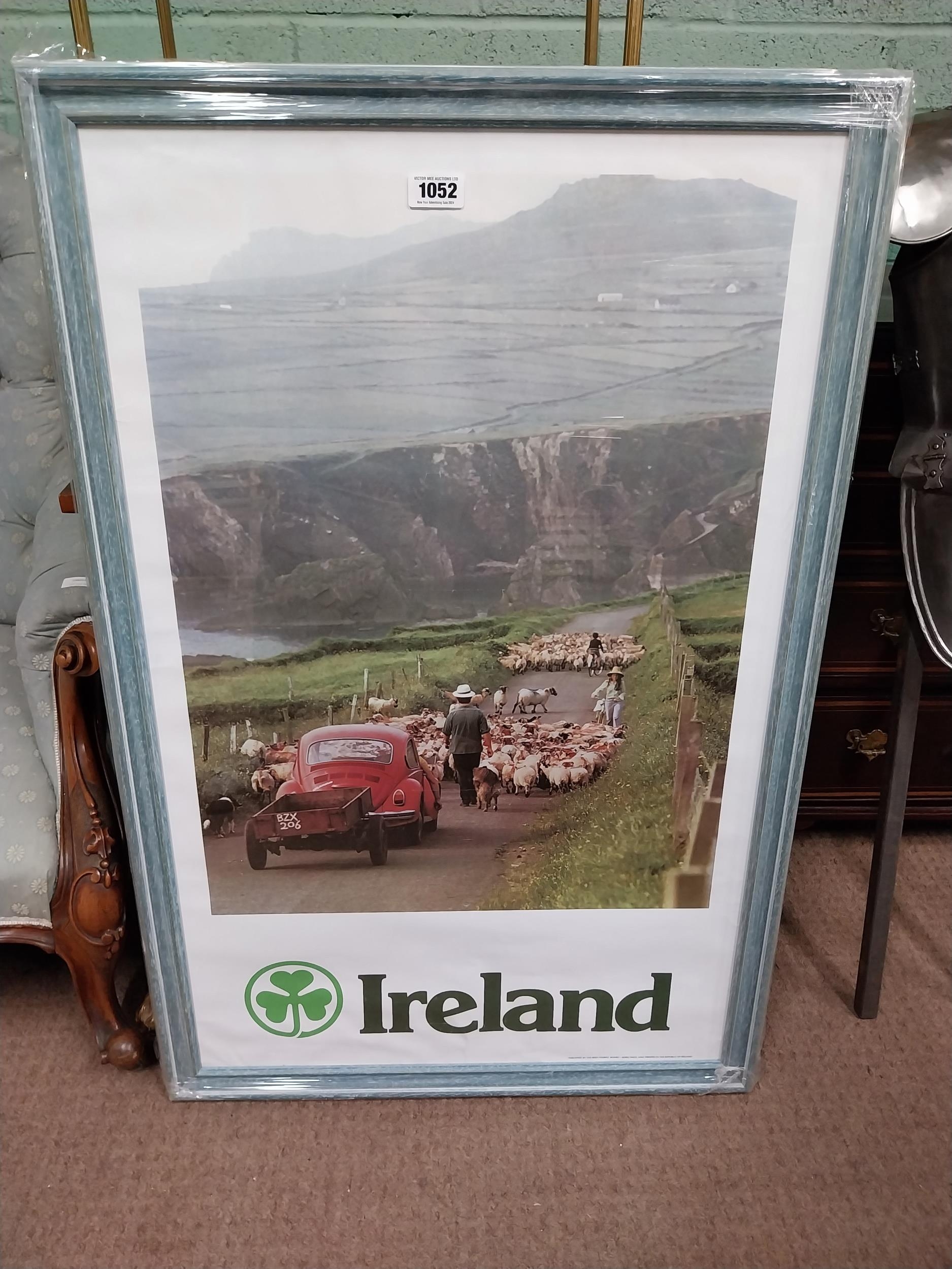 Bord Failte West of Ireland advertising print mounted in pine frame ...